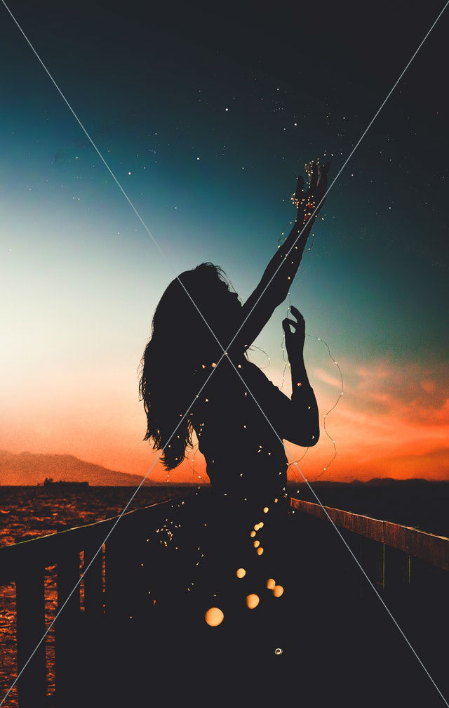 Afterglow backlit bokeh