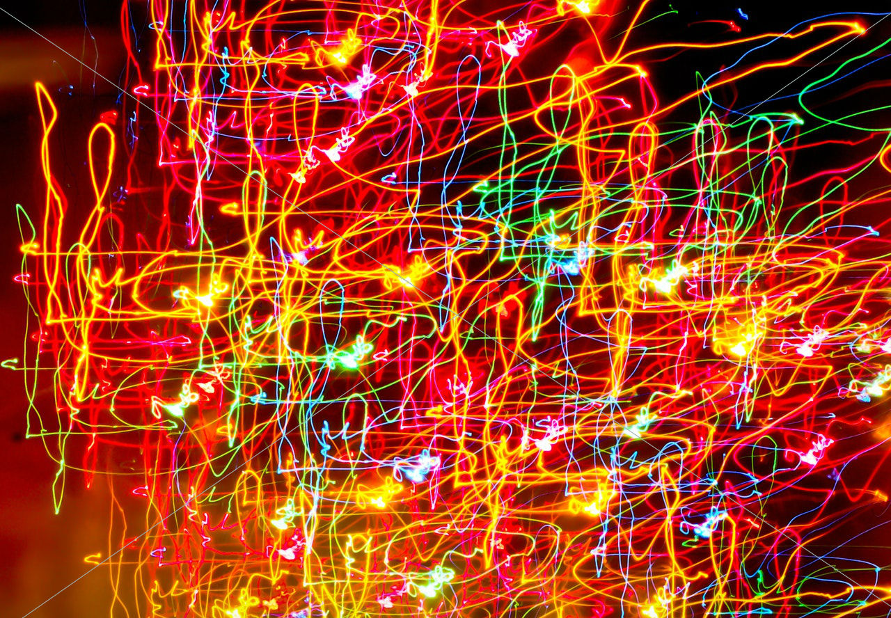 Light creative abstract colorful